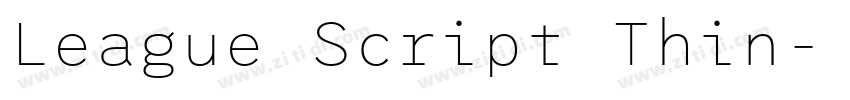 League Script Thin字体转换